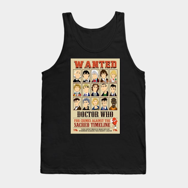 The Doctor is Wanted Tank Top by CuddleswithCatsArt